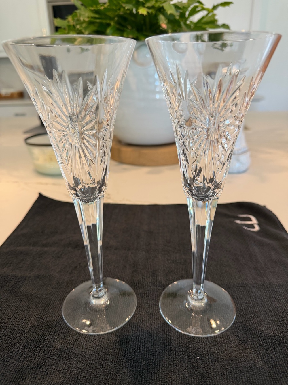 Waterford Crystal Millennium Series Champagne Flutes (Pair) - Picture 2 of 9